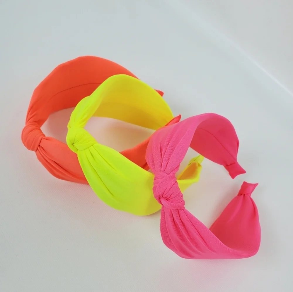 Head Band Hairband Knot Retro Neon
